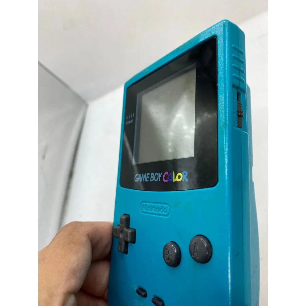 Gameboy Color Blue Teal Game Boy tested authentic excellent screen condition